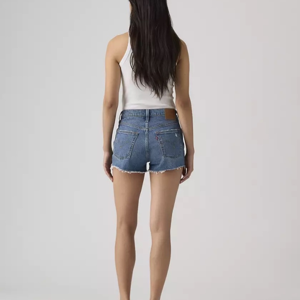 Levi's Classic Originsl Fit 501 Light Wash Denim Cutoff Shorts Women's Size 29 - Picture 7 of 14
